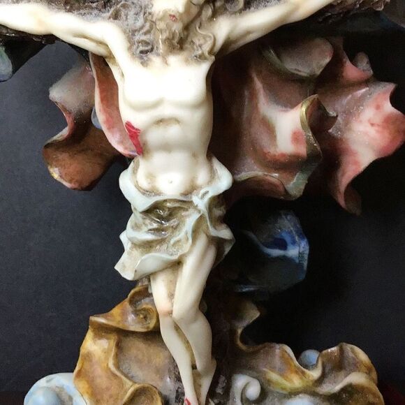 Sculpture God over Jesus on the cross label Dolci - Picture 5 of 7